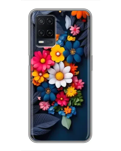 Чехол для OPPO A54 с картинкой «Цветочная феерия»