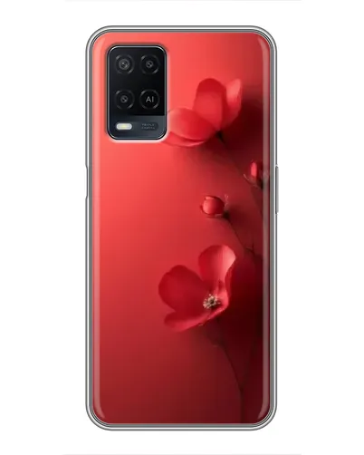 Чехол для OPPO A54 с картинкой «Маковые соцветия»
