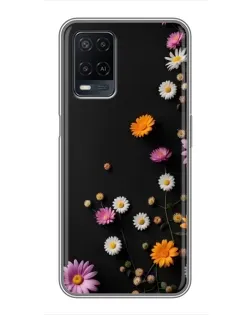 Чехол для OPPO A54 с картинкой «Цветочная композиция»