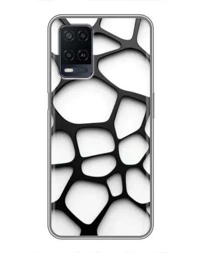 Чехол для OPPO A54 с картинкой «Белая объемная сетка» Чехол для OPPO A54 с картинкой «Белая объемная сетка»