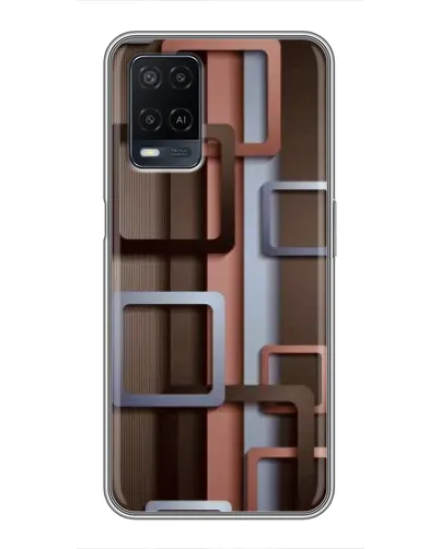Чехол для OPPO A54 с картинкой «Коричневые объемные квадраты» Чехол для OPPO A54 с картинкой «Коричневые объемные квадраты»