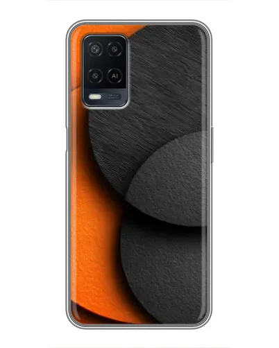 Чехол для OPPO A54 с картинкой «Геометрия оранжевых кругов» Чехол для OPPO A54 с картинкой «Геометрия оранжевых кругов»