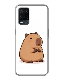Чехол для OPPO A54 с картинкой «Толстенькая капибара»