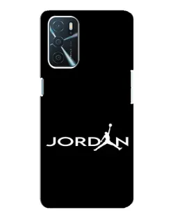 Чехол для OPPO A54s с картинкой «Jordan White Logo»