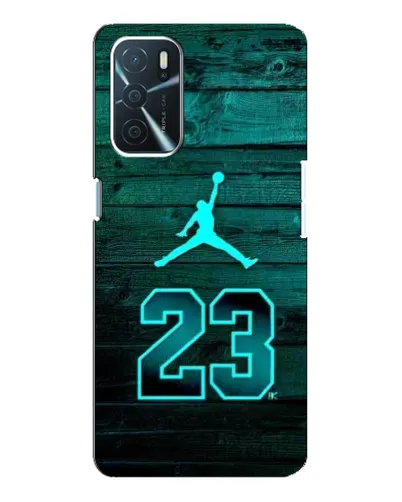 Чехол для OPPO A54s с картинкой «Jordan Cyan 23»