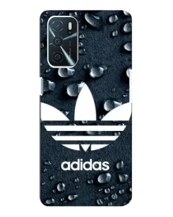 Чехол для OPPO A54s с картинкой «Adidas Trefoil Blue»