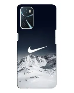 Чехол для OPPO A54s с картинкой «Nike — зимние горы»