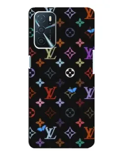 Чехол для OPPO A54s с картинкой «Цветная монограмма LV»