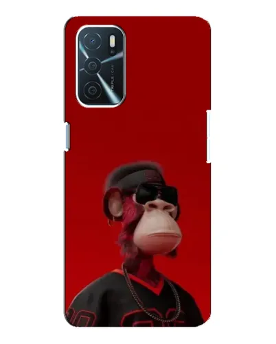 Чехол для OPPO A54s с картинкой «Bored Ape в красном»