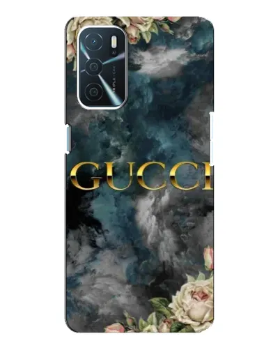 Чехол для OPPO A54s с картинкой «Абстрактные цветы Gucci»