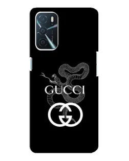Чехол для OPPO A54s с картинкой «Gucci — серебряная змея»