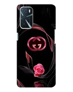 Чехол для OPPO A54s с картинкой «Gucci — неоновая роза»