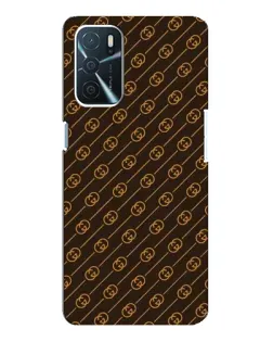 Чехол для OPPO A54s с картинкой «Gucci — золотые диагонали»