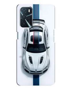 Чехол для OPPO A54s с картинкой «Вид сверху — BMW M»