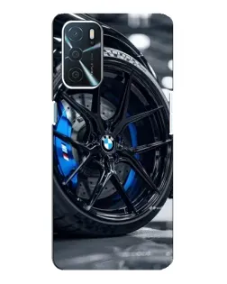 Чехол для OPPO A54s с картинкой «Колесо BMW вблизи»