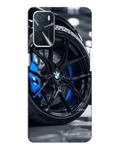 Чехол для OPPO A54s с картинкой «Колесо BMW вблизи»