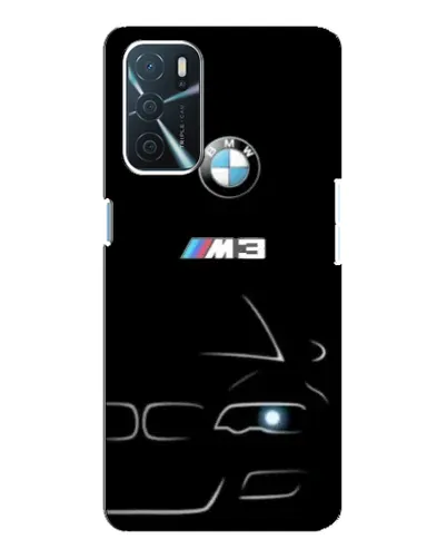 Чехол для OPPO A54s с картинкой «Минималистичный принт BMW M3»