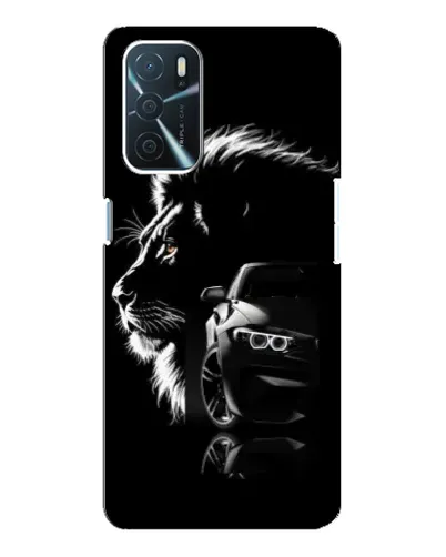Чехол для OPPO A54s с картинкой «BMW и лев»