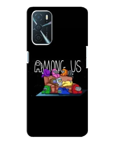 Чехол для OPPO A54s с картинкой «Логотип Among Us»