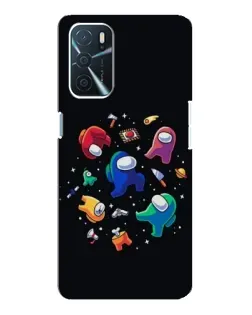 Чехол для OPPO A54s с картинкой «Among Us космос»
