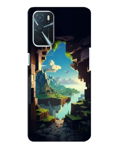 Чехол для OPPO A54s с картинкой «Вид из пещеры»