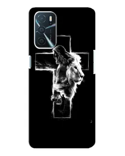 Чехол для OPPO A54s с картинкой «Сияющий крест Jesus»