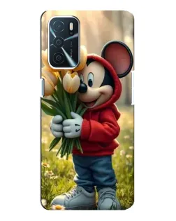 Чехол для OPPO A54s с картинкой «Микки с тюльпанами» Чехол для OPPO A54s с картинкой «Микки с тюльпанами»