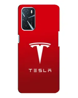 Чехол для OPPO A54s с картинкой «Tesla Red Classic»