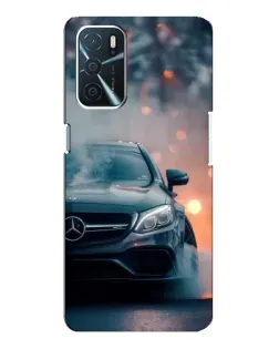 Чехол для OPPO A54s с картинкой «Mercedes — ночной город»