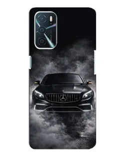 Чехол для OPPO A54s с картинкой «Mercedes в дыму»