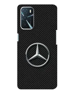 Чехол для OPPO A54s с картинкой «Карбоновый Mercedes стиль»