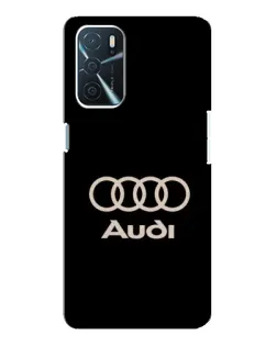 Чехол для OPPO A54s с картинкой «Audi — золотой логотип»