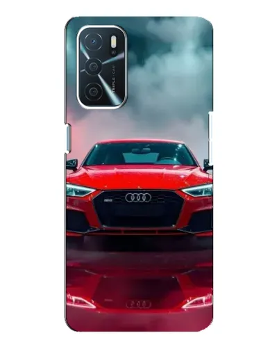 Чехол для OPPO A54s с картинкой «Audi RS — красный стиль»