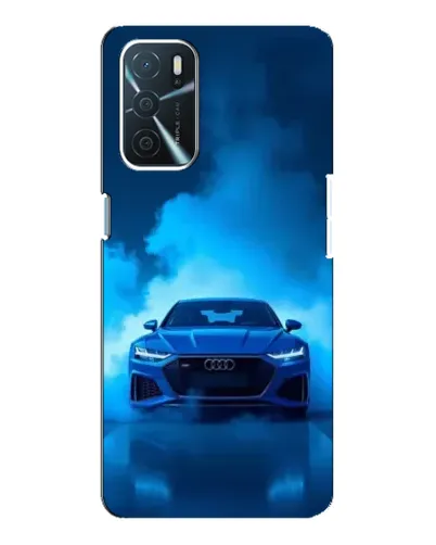 Чехол для OPPO A54s с картинкой «Audi — голубая энергия»