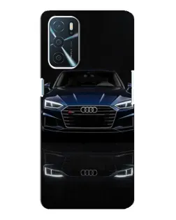 Чехол для OPPO A54s с картинкой «Audi — ночное отражение»