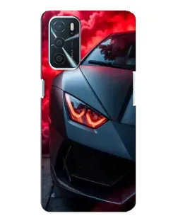 Чехол для OPPO A54s с картинкой «Lamborghini красное сияние»