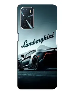 Чехол для OPPO A54s с картинкой «Классическая надпись Lamborghini»