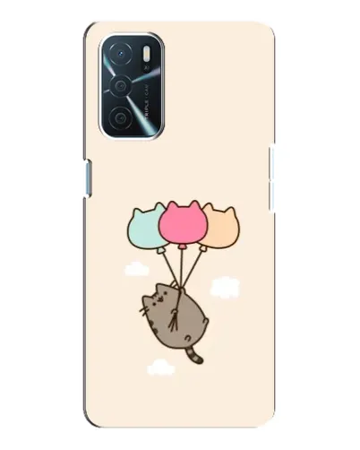 Чехол для OPPO A54s с картинкой «Пушин на шариках»