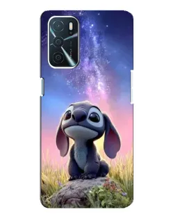 Чехол для OPPO A54s с картинкой «Стич на рассвете»