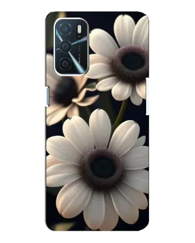 Чехол для OPPO A54s с картинкой «Белые маргаритки макро»