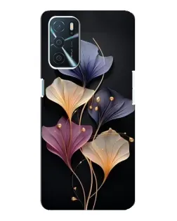 Чехол для OPPO A54s с картинкой «Лиловые цветы грации»
