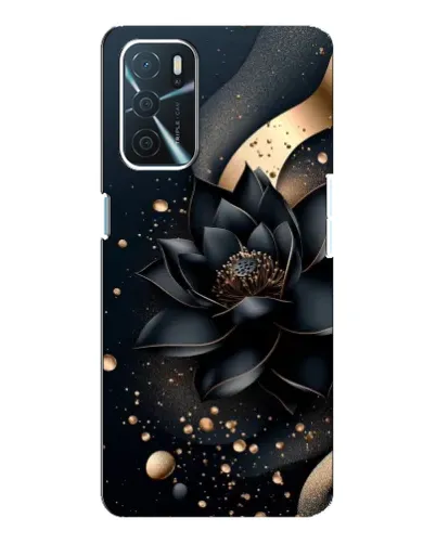 Чехол для OPPO A54s с картинкой «Черный лотос»