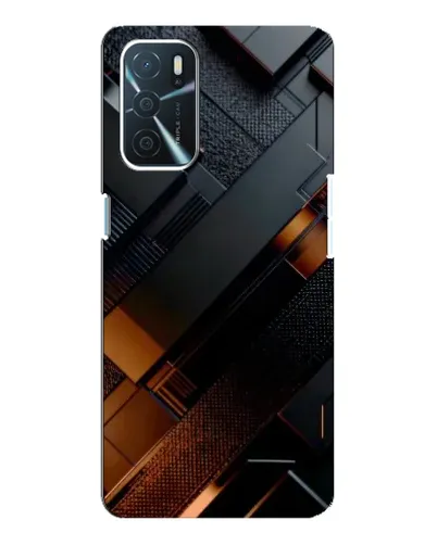 Чехол для OPPO A54s с картинкой «Черные геометрические блоки» Чехол для OPPO A54s с картинкой «Черные геометрические блоки»