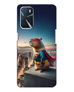 Чехол для OPPO A54s с картинкой «Капи-мен супергерой»