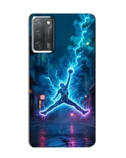 Чохол для OPPO A55 з картинкою «Jordan Gold Jumpman»
