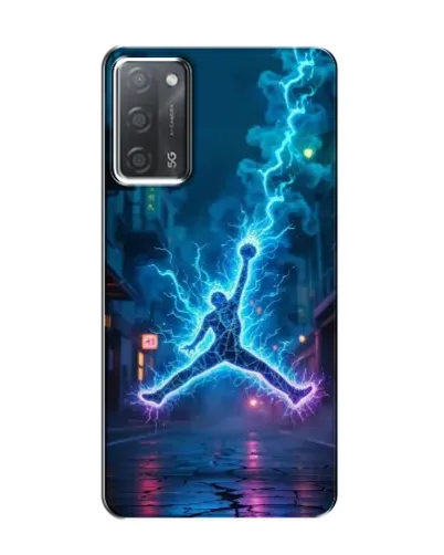 Чохол для OPPO A55 з картинкою «Jordan Gold Jumpman»