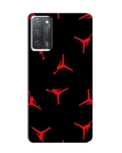 Чохол для OPPO A55 з картинкою «Jordan Red Pattern»