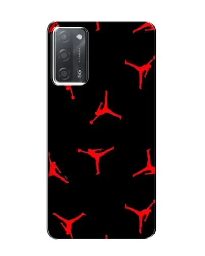 Чохол для OPPO A55 з картинкою «Jordan Red Pattern»
