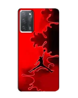 Чохол для OPPO A55 з картинкою «Jordan Red Smoke»