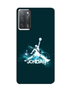 Чохол для OPPO A55 з картинкою «Jordan Blue Fire»